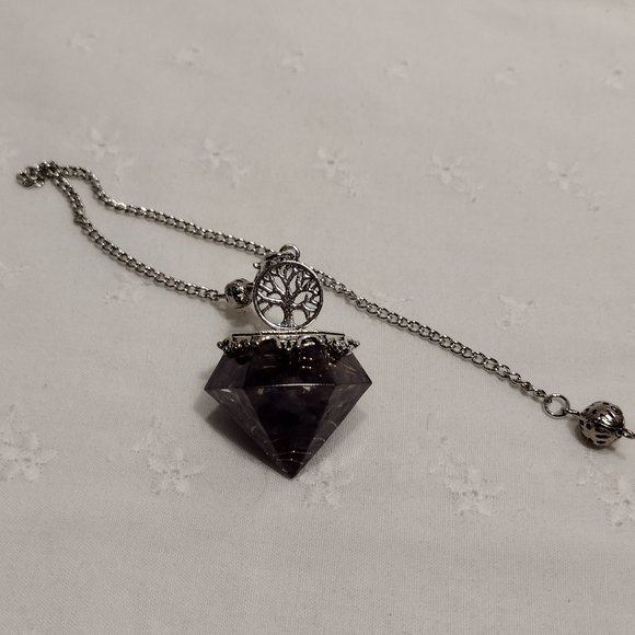 Obsidian Dowsing Divination Pendulum - Picture 2 of 3